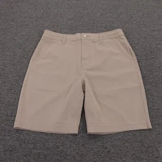 Photo of PrAna Hybridizer Shorts Mens 34 Beige Chino 8 Inseam Stretch Outdoor Travel