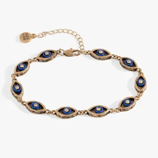 Photo of Untamed Evil Eye Chain Bracelet: Antique Gold
