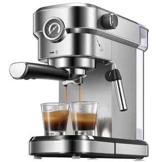 Photo of Yabano 15 Bar Espresso Machine W Milk Steamer Wand for Cappuccino Latte 1350W