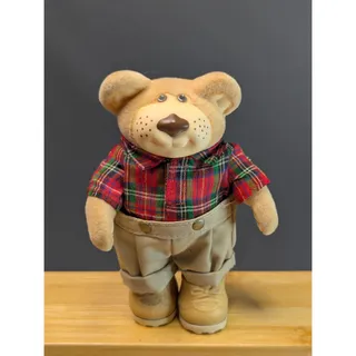 Photo of Vintage 1986 Furskins 5-inch Teddy Bear Toy Boone Beekeeper by Xavier Roberts
