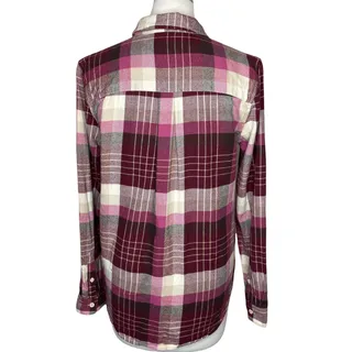 Photo of GH Bass Womens Size S Button Up Shirt Flannel Plaid Top Fall Gorp Cabincore