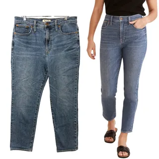 Photo of Madewell Womens Size 31 The Perfect Vintage Jeans High Rise 90s Mom Stretch