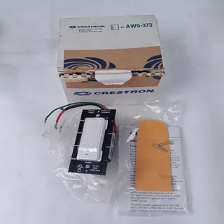 Photo of New Crestron CLW-DIM1RFW-S infiNET Wall Box Wireless Dimmer 1000W 120V White