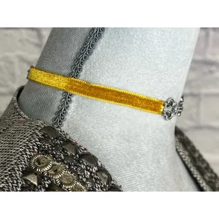 Photo of Handmade Victorian Style Velvet Choker with Filigree Cloak Clasp Centerpiece