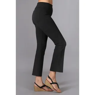 Photo of Chatoyant Wrinkle Free Crop Capris Black Large
