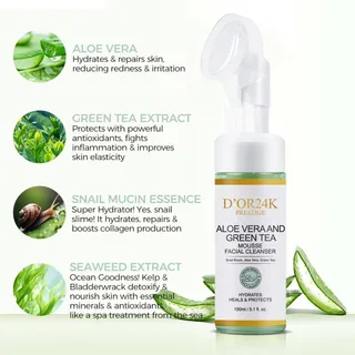 Photo of Aloe Vera and Green Tea Mousse Facial Cleanser