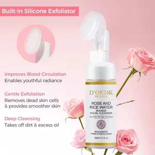 Photo of Rose and Rice Water Mousse Facial Cleanser