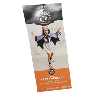 Photo of Hyde & EEK! Kids Bat Capelet Purple Black One Size NWT