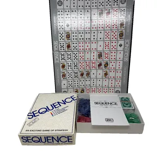 Photo of Jax Sequence 1995 Board Game Complete Sealed Contents Worn Box