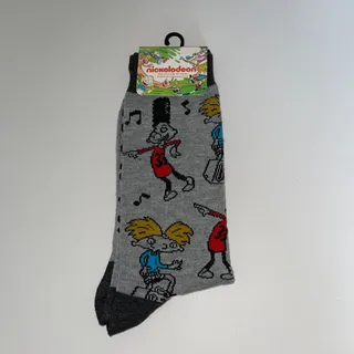Photo of Adult Nickelodeon Hey Arnold Christmas Happy Holidays Homie Crew Socks NWT