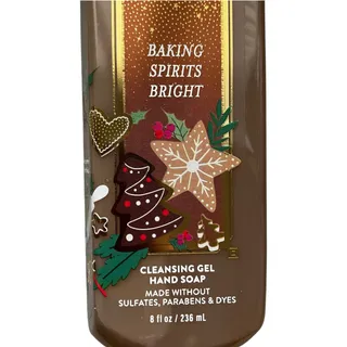Photo of Bath & Body Works Baking Spirits Bright Gel Hand Soap 8 oz Holiday Bakery Scent