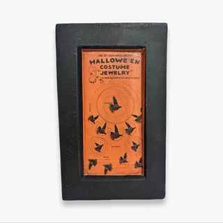 Photo of Vintage Hearthside Halloween Costume Jewelry Holder Witch Cat Primitive Decor