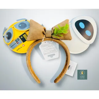 Photo of Disney D23 2026 WALL-E & EVE Ear Headband Pixar Plant Bow Ears NWT