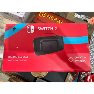 Photo of NIB red Quantum Dynamis hard shell EVA Switch 2 foam protective case box 