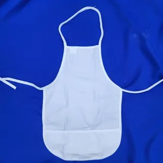 Photo of Kids Apron Paint Smock For Children Small Size Ages 8-12, White