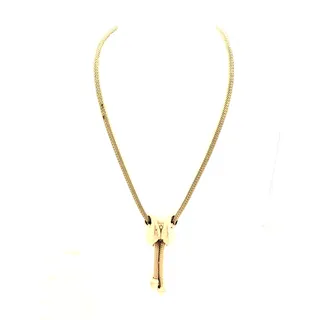 Photo of Vintage Amerique Gold Lariat Necklace 50s-60s MCM