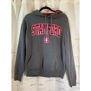 Photo of Stadium Athletics Stanford University Hoodie Sweatshirt Grey Red Embroidered S