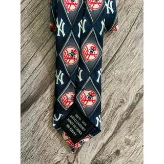 Photo of New York Yankees Silk Necktie Baseball Pattern MLB Fan Neck Tie