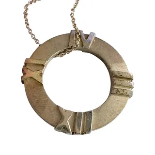 Photo of Tiffany and Co Atlas Circle Pendant Necklace