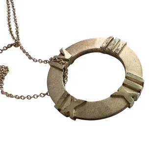 Photo of Tiffany and Co Atlas Circle Pendant Necklace