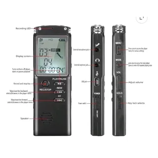 Photo of TIFOR Handheld Digital Voice Recorder 10hr Flash Memory USB MP3 Player 8 GB