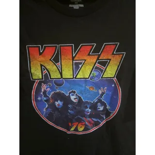 Photo of KISS Graphic Art Tee Shirt, Black, Size Medium