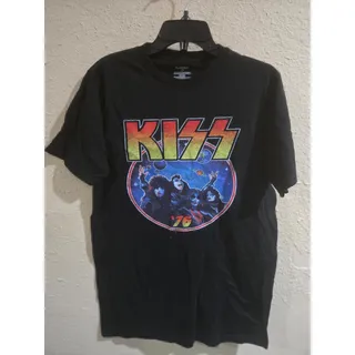 Photo of KISS Graphic Art Tee Shirt, Black, Size Medium