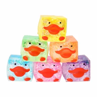 Photo of 🔥Squishy Duck Cube 2" Square Green BNWT🔥