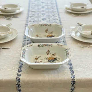 Photo of Vintage Wedgwood Lotus Georgetown Vegetable Serving Bowls-Pair-England-China