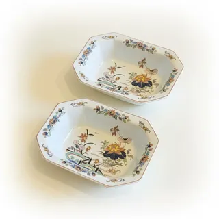 Photo of Vintage Wedgwood Lotus Georgetown Vegetable Serving Bowls-Pair-England-China