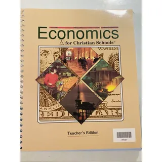 Photo of Economics for Christian Schools Teacher’s Edition BJU Alan J. Carper 1999