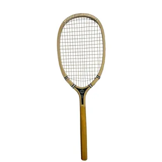 Photo of RARE Sankyo Tokyo Fine Play Antique Vintage Wood Japanese Tennis Racket