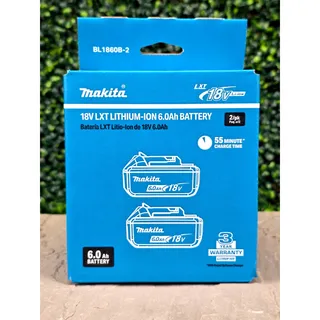 Photo of Makita BL1860B-2 LED 18V LXT 6.0Ah Lithium-Ion Battery 2-Pack ~ NEW