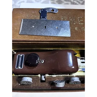 Photo of Vintage Kenmore Buttonholer Sewing Machine Attachment Box & Manual Not Tested