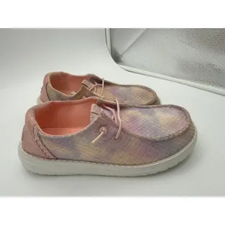 Photo of  HEYDUDE Wendy Youth Mermaid Shimmer slip-on shoes Size J3