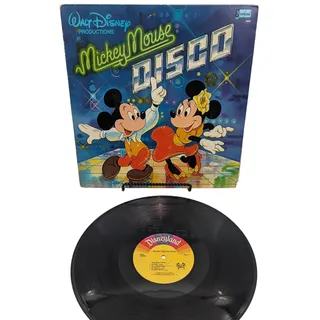 Photo of Walt Disney Productions Mickey Mouse Disco LP Vinyl Record 2504 Disneyland 1979