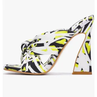 Photo of Cape Robbin Henny Sexy High Heels, Square Open Toe Heels Abstract Size 7