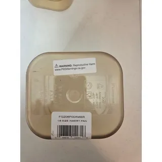 Photo of Rubbermaid 1/6x16" Amber 2.5 Quart 631-1 Restaurant Prep Container New