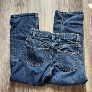 Photo of Gap Kids Boys Dark Rinse Blue Straight Fit Jeans – Size 7