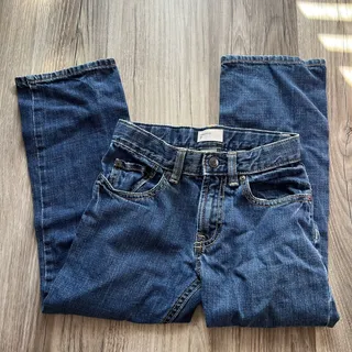 Photo of Gap Kids Boys Dark Rinse Blue Straight Fit Jeans – Size 7