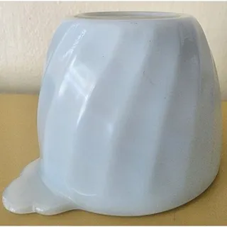 Photo of Vintage Fire King Blue Swirl Sugar Bowl Pale Blue 1 Piece NO LID
