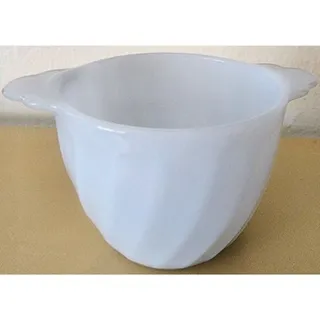 Photo of Vintage Fire King Blue Swirl Sugar Bowl Pale Blue 1 Piece NO LID