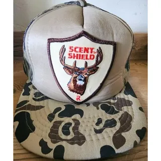 Photo of Scent Shield Trucker Hat Adjustable Snapback Camo Tan Brown Deer Hunter NOS