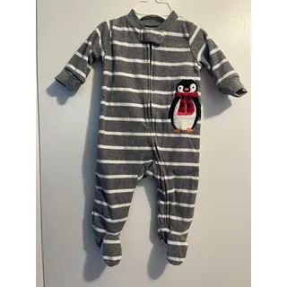 Photo of Carter’s Baby Winter Holiday Penguin Footed Zip Sleeper 3M