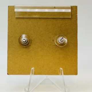 Photo of Allison Reed Blue Swirl Earrings Accent Gemstone Stud Fashion Jewelry