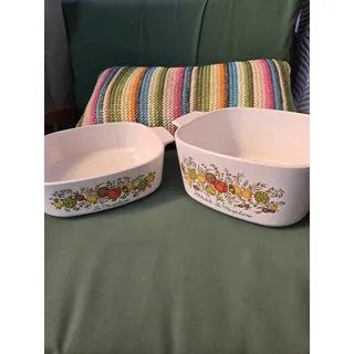Photo of Vintage Corning Ware Spice O' Life Casserole Dishes - Set of 2