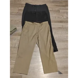 Photo of lot of 3 Savane, Kenneth Cole, Haggar Men's pants Sz 36X29 multi flat
