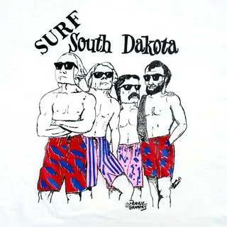 Photo of Vintage 80's Surf Presidents Rushmore South Dakota Graphic T-Shirt - L