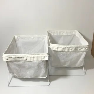 Photo of White Medium Size Collapsible Storage Units Set of 2