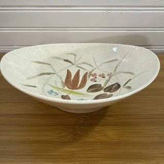 Photo of Vintage Red Wing Pottery Hand Painted - Random Harvest - Soup Bowl 7 3/4”